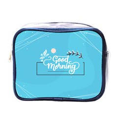 Background Good Morning Mini Toiletries Bag (one Side) by anzea