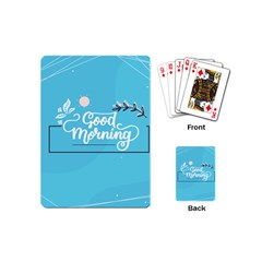 Background Good Morning Playing Cards Single Design (mini)