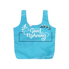 Background Good Morning Full Print Recycle Bag (s) by anzea