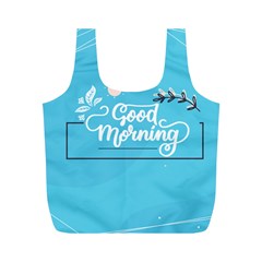 Background Good Morning Full Print Recycle Bag (m) by anzea