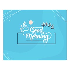 Background Good Morning Two Sides Premium Plush Fleece Blanket (large) by anzea