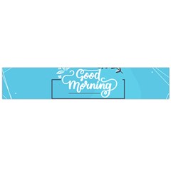 Background Good Morning Large Premium Plush Fleece Scarf 