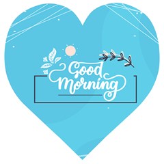 Background Good Morning Wooden Puzzle Heart by anzea