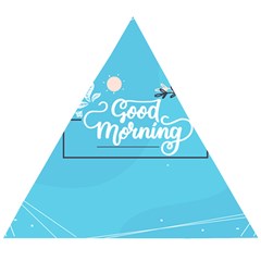 Background Good Morning Wooden Puzzle Triangle by anzea