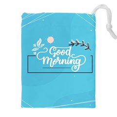 Background Good Morning Drawstring Pouch (5xl) by anzea