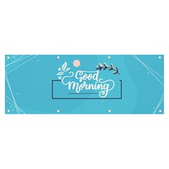 Background Good Morning Banner And Sign 8  X 3 