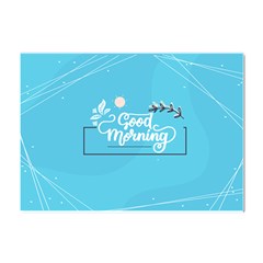 Background Good Morning Crystal Sticker (a4) by anzea