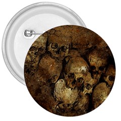 Skull Texture Vintage 3  Buttons by anzea