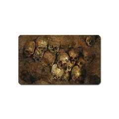 Skull Texture Vintage Magnet (name Card) by anzea