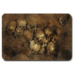 Skull Texture Vintage Large Doormat