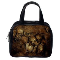 Skull Texture Vintage Classic Handbag (one Side) by anzea