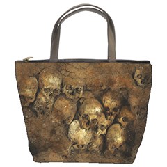 Skull Texture Vintage Bucket Bag