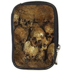 Skull Texture Vintage Compact Camera Leather Case by anzea