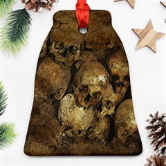 Skull Texture Vintage Ornament (bell)