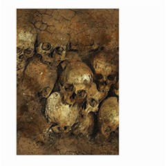 Skull Texture Vintage Large Garden Flag (two Sides) by anzea