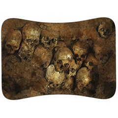 Skull Texture Vintage Velour Seat Head Rest Cushion