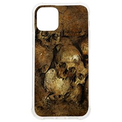 Skull Texture Vintage Iphone 12/12 Pro Tpu Uv Print Case by anzea