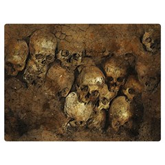 Skull Texture Vintage Premium Plush Fleece Blanket (extra Small) by anzea