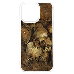 Skull Texture Vintage Iphone 15 Pro Max Tpu Uv Print Case