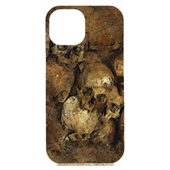 Skull Texture Vintage Iphone 15 Plus Black Uv Print Pc Hardshell Case