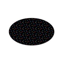 Abstract Texture Sticker Oval (10 pack)