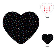 Abstract Texture Playing Cards Single Design (heart)