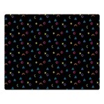 Abstract Texture Two Sides Premium Plush Fleece Blanket (Large) 80 x60  Blanket Back