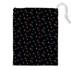 Abstract Texture Drawstring Pouch (5xl)