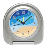 Illustrations Waves Line Rainbow Travel Alarm Clock Front