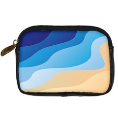 Illustrations Waves Line Rainbow Digital Camera Leather Case by anzea