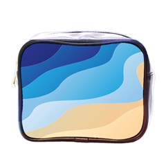 Illustrations Waves Line Rainbow Mini Toiletries Bag (one Side) by anzea