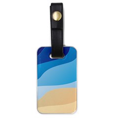 Illustrations Waves Line Rainbow Luggage Tag (one Side)