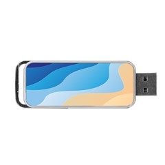 Illustrations Waves Line Rainbow Portable Usb Flash (two Sides)