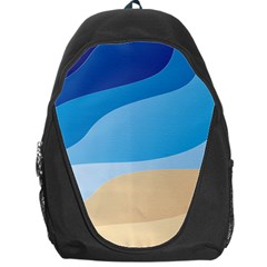 Illustrations Waves Line Rainbow Backpack Bag by anzea