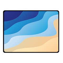 Illustrations Waves Line Rainbow Two Sides Fleece Blanket (small)