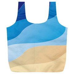 Illustrations Waves Line Rainbow Full Print Recycle Bag (xxxl) by anzea