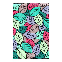 Pattern Leaves Background Nature Shower Curtain 48  X 72  (small)  by Proyonanggan