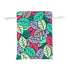 Pattern Leaves Background Nature Lightweight Drawstring Pouch (m) by Proyonanggan