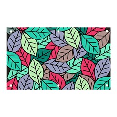 Pattern Leaves Background Nature Banner And Sign 5  X 3  by Proyonanggan