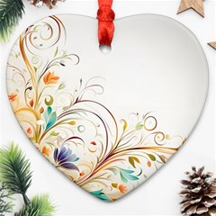 Flower Blau Ornament (heart)