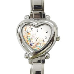 Flower Blau Heart Italian Charm Watch by 2607694c