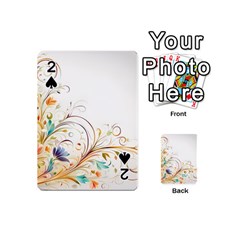 Flower Blau Playing Cards 54 Designs (mini)