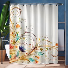 Flower Blau Shower Curtain 60  X 72  (medium)  by 2607694c