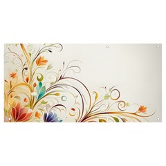 Flower Blau Banner And Sign 8  X 4 