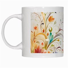 Flower White Mug