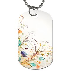 Flower Dog Tag (one Side) by 2607694c