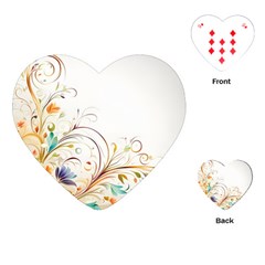 Flower Playing Cards Single Design (heart)