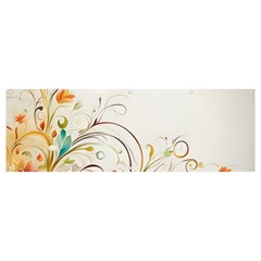 Flower Banner And Sign 12  X 4 