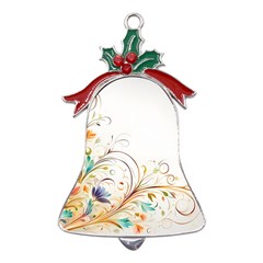 Flower Metal Holly Leaf Bell Ornament by 2607694c