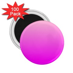 Gradient Pink - Pastel Yellow Pink Rosa 2 25  Magnets (100 Pack)  by 2607694c